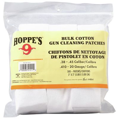 Hoppe&#39;s #9 Bulk Cotton Gun Cleaning Patches