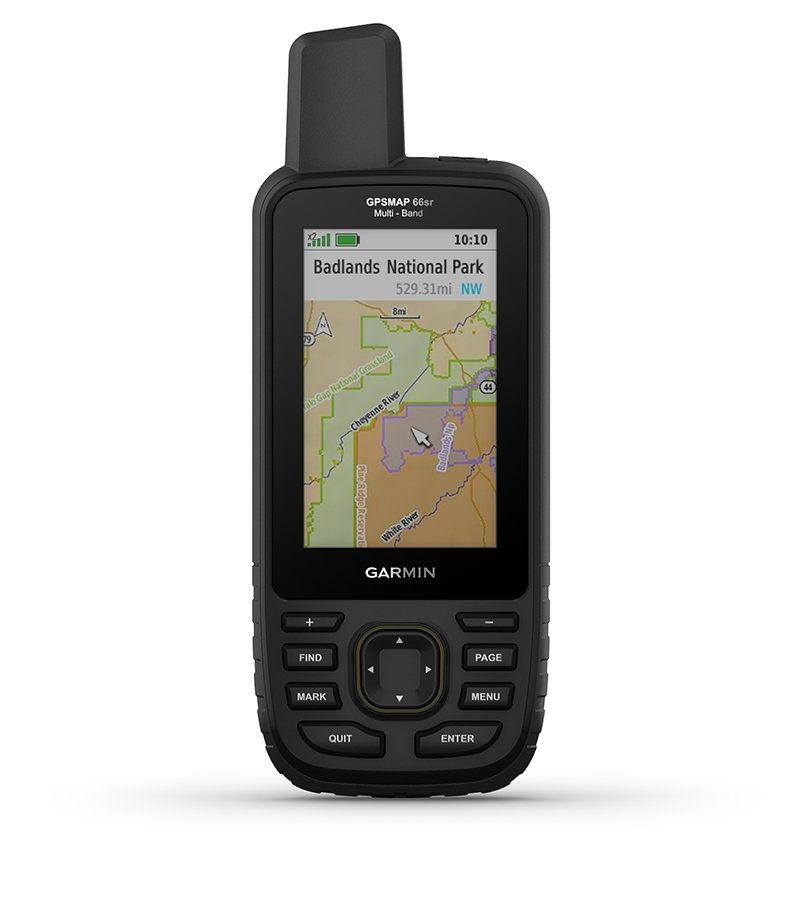 Garmin GPSMAP 66sr Multi-Band/GNSS Handheld Outdoor GPS with Sensors and TOPO Maps (010-02431-00)