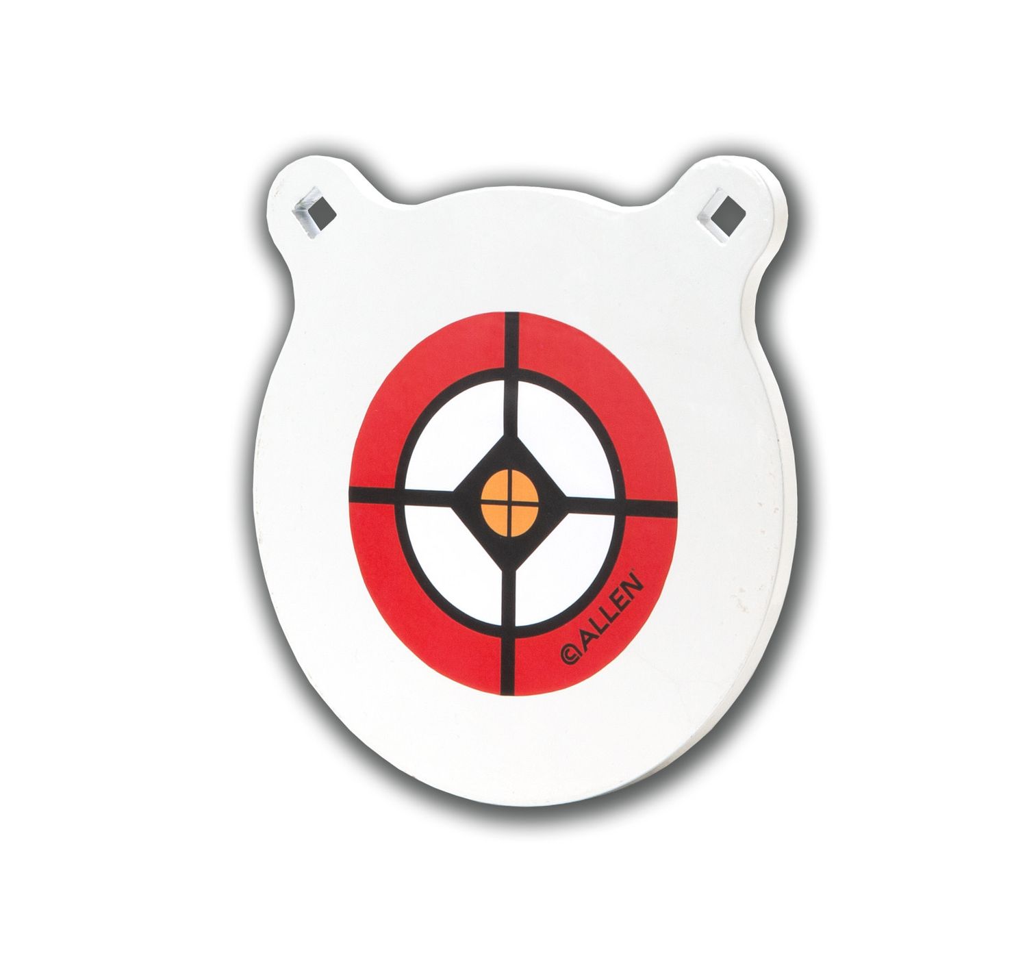 Allen EZ-Aim 1/8-Inch AR500 10&quot; Steel Gong Target White