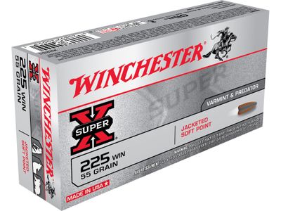 Winchester 225 Winchester 55 Grain Pointed Soft Point