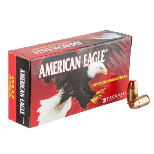 Federal American Eagle 45 G.A.P 185 Grain Full Metal Jacket
