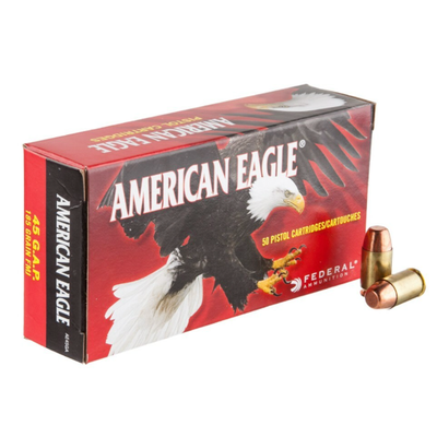 Federal American Eagle 45 G.A.P 185 Grain Full Metal Jacket