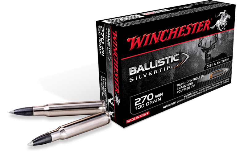 Winchester 243 WSSM 55 Grain Ballistic Silver Tip