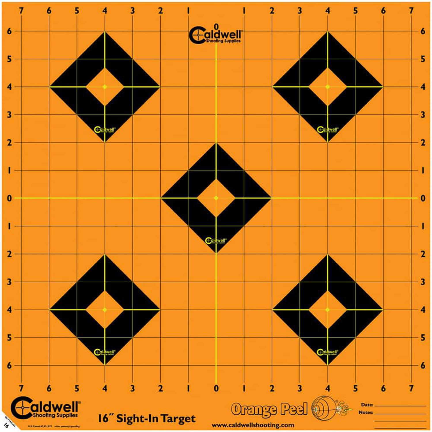 Caldwell Orange Peel 16&quot; Sight-In Target 5/Pack