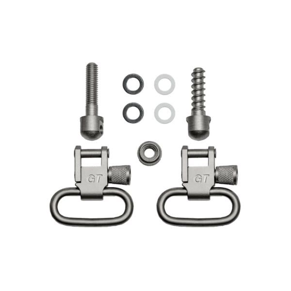 Uncle Mike&#39;s 1&quot; Quick-Detach Swivels, nickel (this set does not include studs/screws)