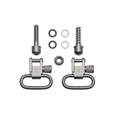 Uncle Mike&#39;s 1&quot; Quick-Detach Swivels, nickel (this set does not include studs/screws)