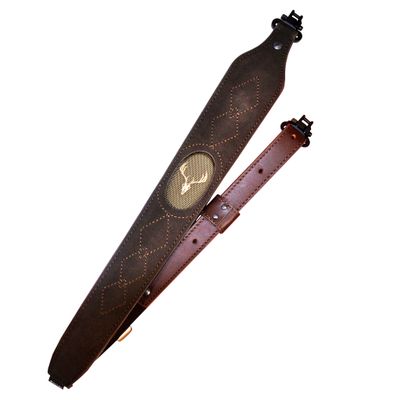 Allen Suede Leather Deer Head Sling with Swivels
