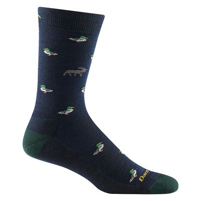 Darn Tough Men&#39;s Duck Duck Moose Crew Lightweight Lifestyle Socks
