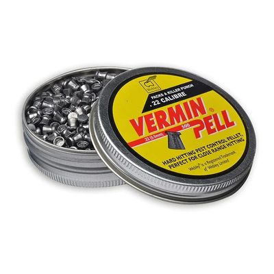 Webley .22 VerminPell FlatHead Pellets, 500/Pack