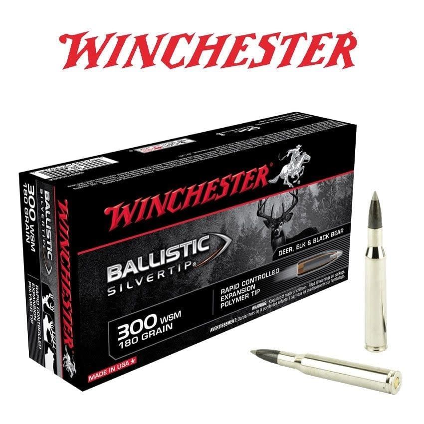 Winchester 300 WSM 180 Grain Ballistic Silver Tip