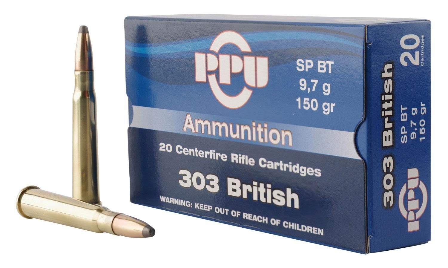 PPU 303 British 150 Grain Jacketed Soft Point
