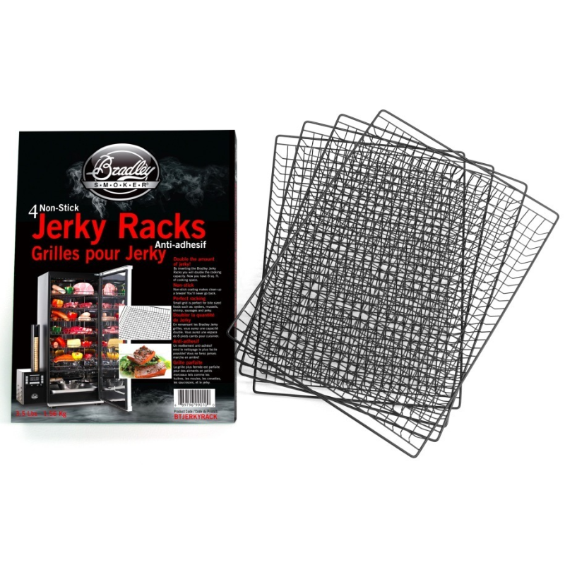 Bradley Non-Stick Jerky Racks, 4/Pack