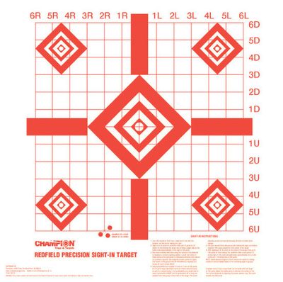 Champion Redfield Style 100 Yard Precision Sight-In Targets (Single)