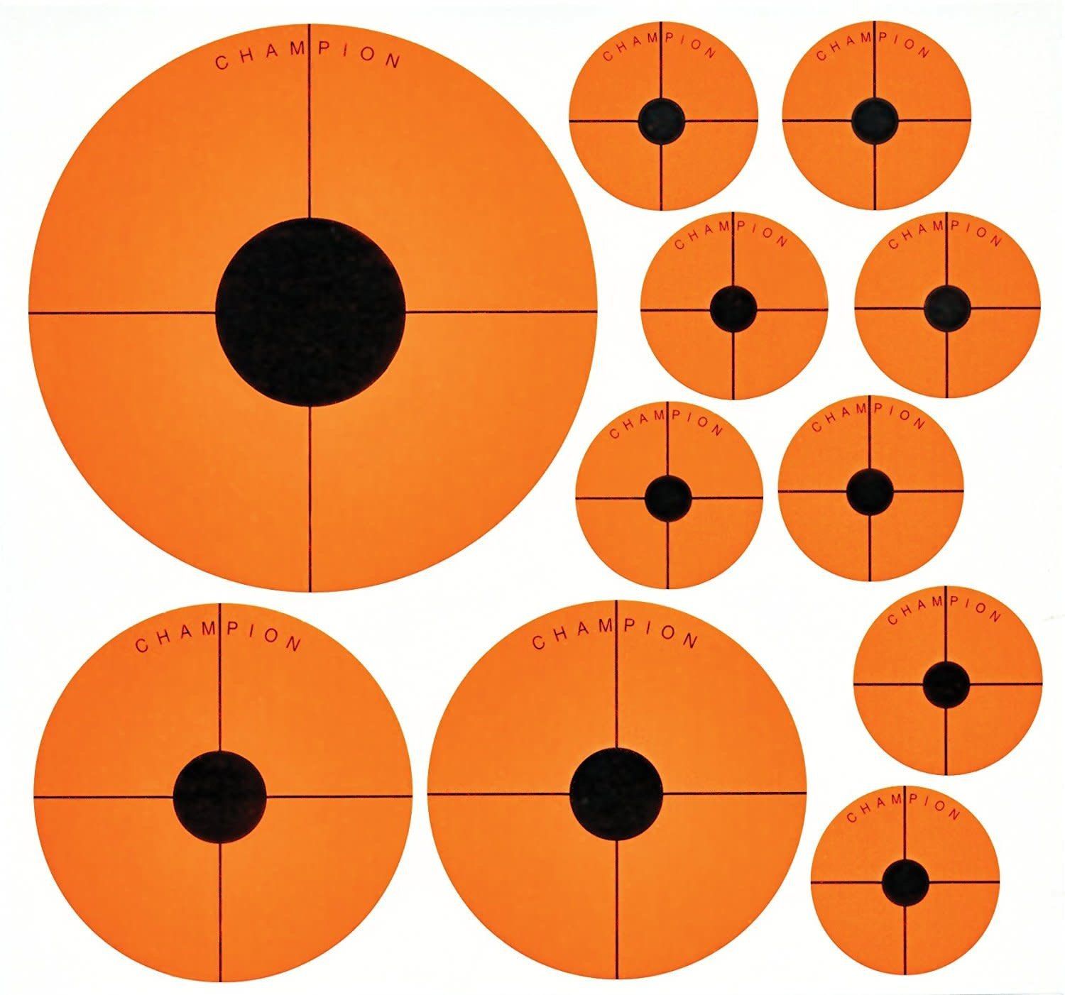 Champion Adhesive Instant Targets, various sizes with folding frame