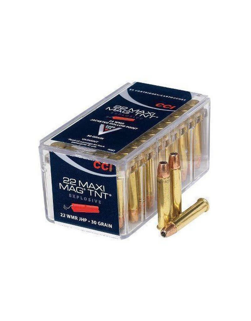 CCI 22 Mag 30 Grain JHP Maxi Mag TNT