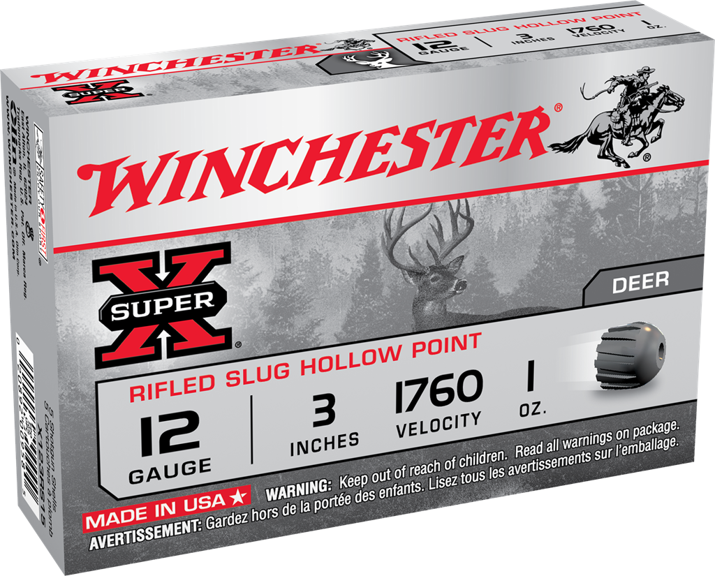 Winchester Super-X 12 Gauge 3&quot; 1 Oz Rifle Slugs