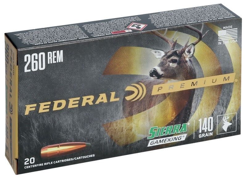 Federal Premium 260 Rem 140 Grain Boat Tail Soft Point