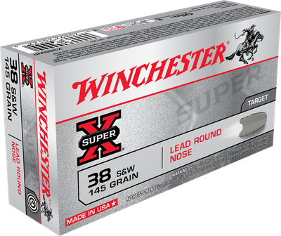 Winchester 38 S&amp;W 145 Grain  Lead Round Nose