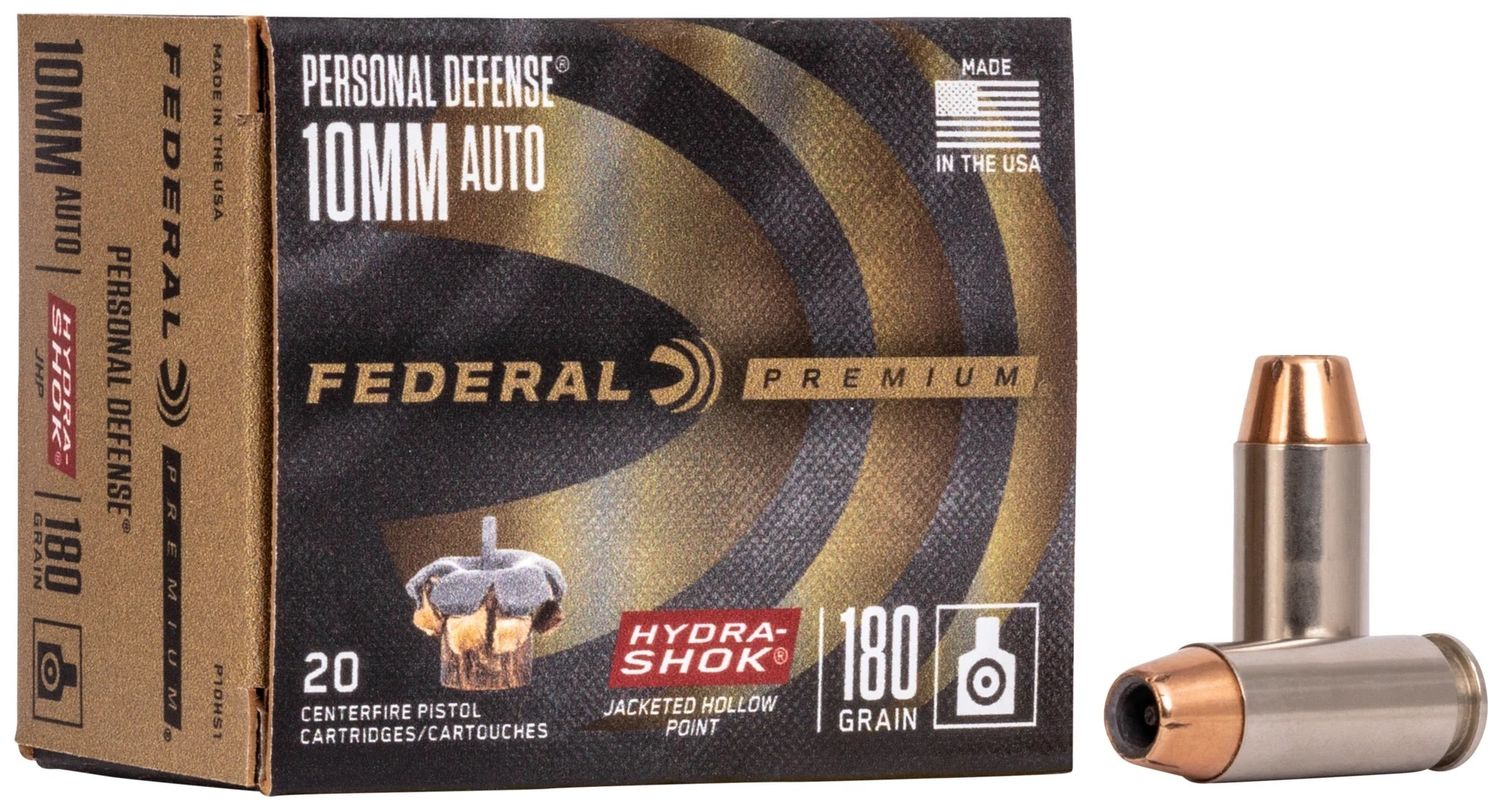 Federal 10mm Auto 180 Grain Hydro Shock