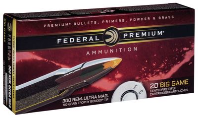Federal 300 RUM 180 Grain Trophy Bonded Tip