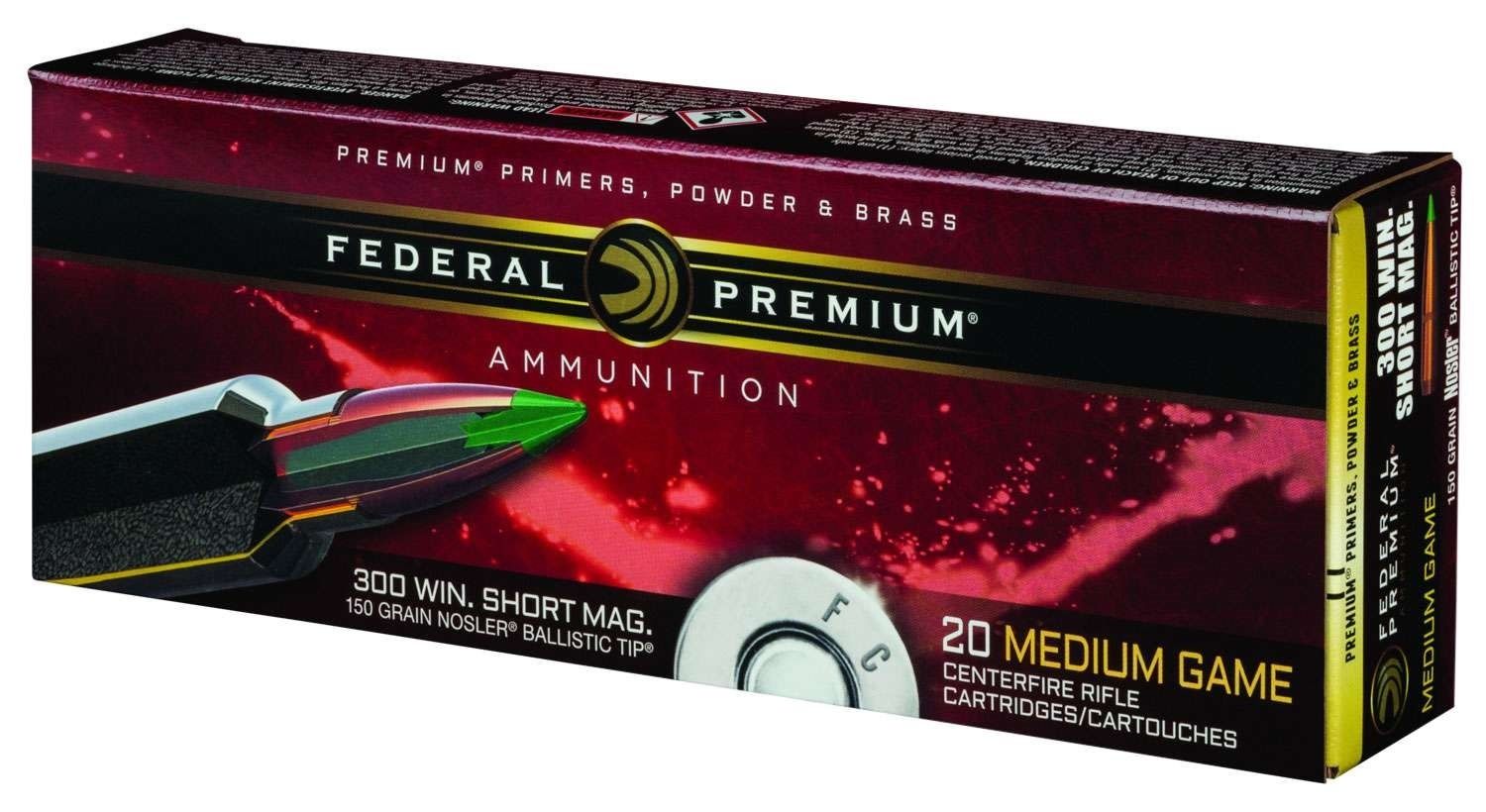 Federal Premium 300 WSM 150 Grain Nosler Ballistic Tip