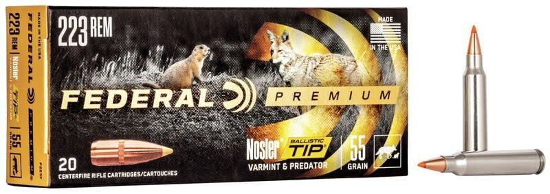 Federal Premium 223 Rem 55 Grain Nosler Ballistic Tip