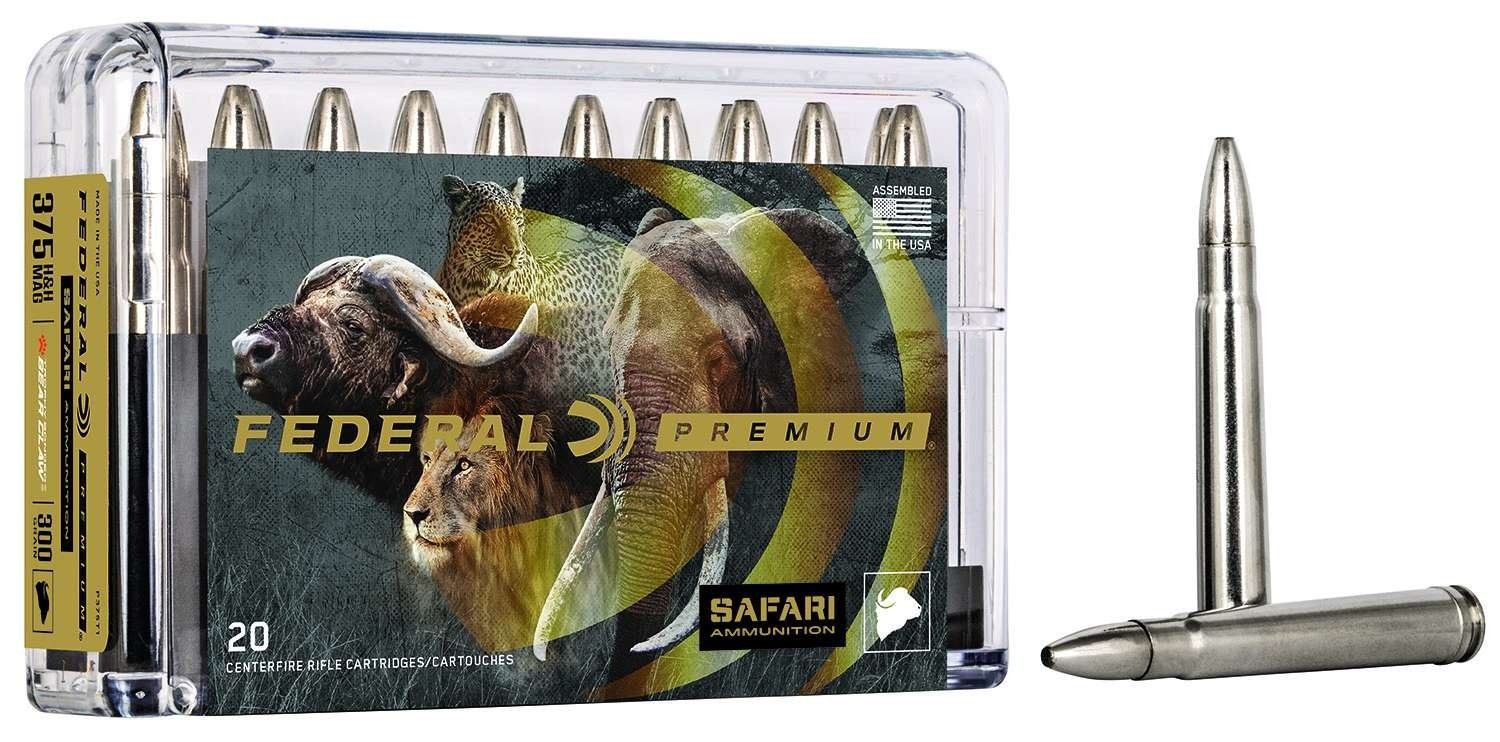 Federal Premium 375 H&amp;H 300 Grain Trophy Bonded Bear Claw