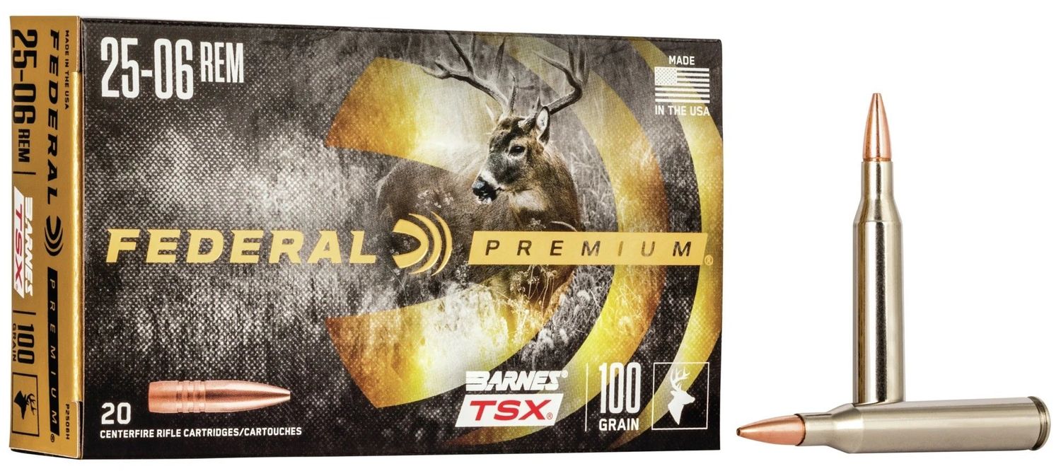 Federal 25-06 Rem 100 Grain Barnes TSX