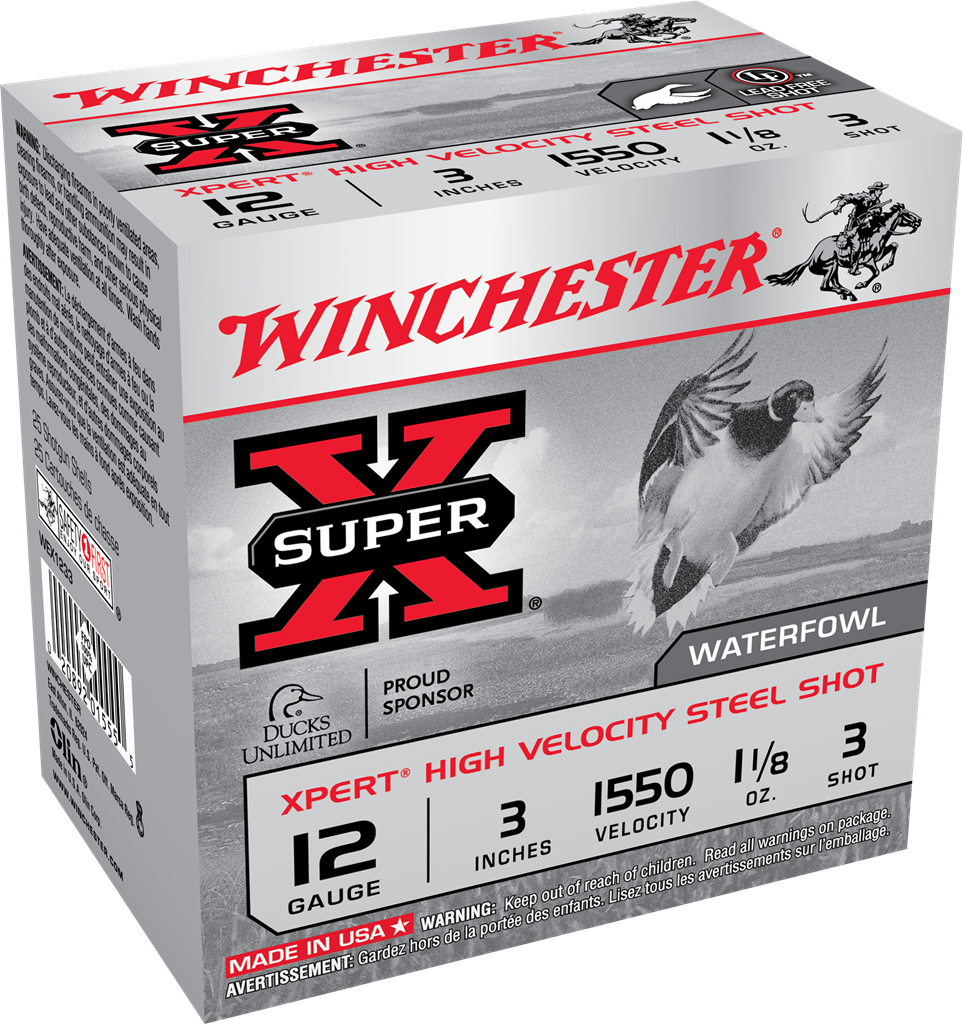 Winchester 12 Gauge 3&quot; 1 1/8 Oz #3 Steel Shot