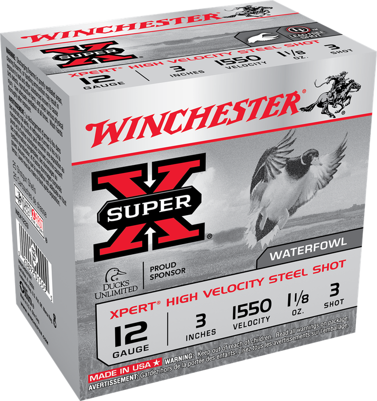 Winchester 12 Gauge 3&quot; 1 1/8 Oz #3 Steel Shot