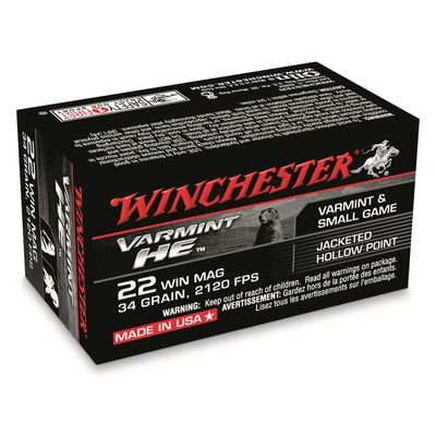 Winchester 22 Mag 34 JHP