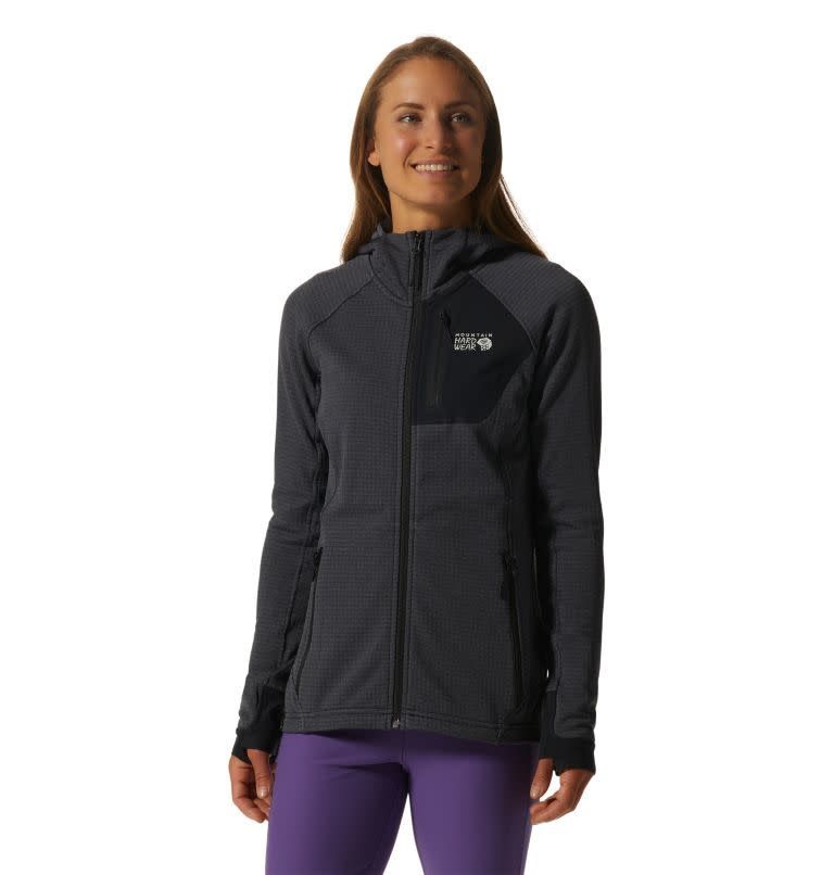 Mountain Hardwear Women&#39;s Polartec Power Grid Full Zip Hoody