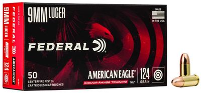 Federal 9mm Luger 124 Grain TMJ AE