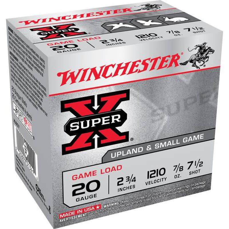 Winchester 20 Gauge 2 3/4&quot; 7/8 Oz #7.5 Lead Shot