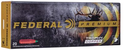 Federal Premium 300 H&H 180 Grain Trophy Copper Federal Premium 300 H&H 180 Grain Trophy Copper