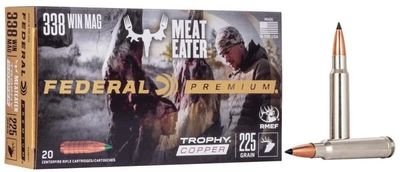 Federal Premium 338 Win Mag 225 Grain Trophy copper