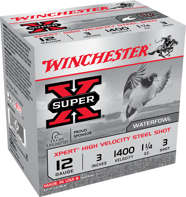 Winchester 12 Gauge 3&quot; 1 1/4 Oz #3 Steel Shot