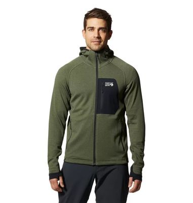 Mountain Hardwear Men&#39;s Polartec Power Grid Full Zip Hoody