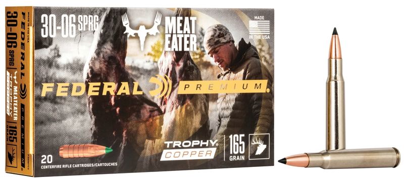 Federal Premium 30-06 Springfield 165 Grain Trophy Copper