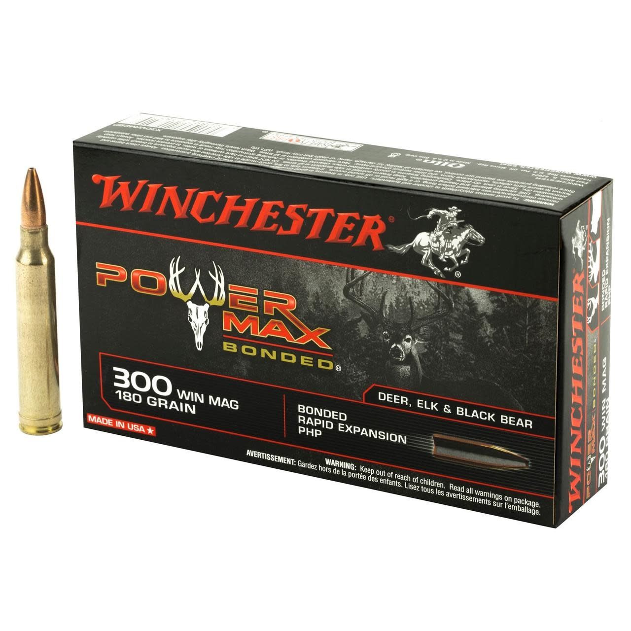 Winchester 300 Win Mag 180 Grain Bonded PHP