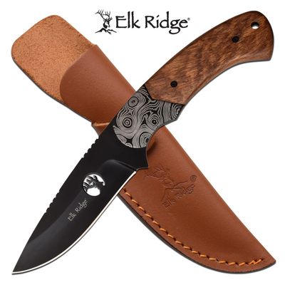 Elk Ridge ER-200-09BR Fixed Blade Knife Brown