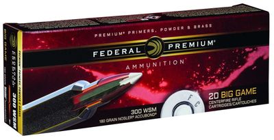 Federal Premium 300 WSM 180 Grain Nosler AccuBond