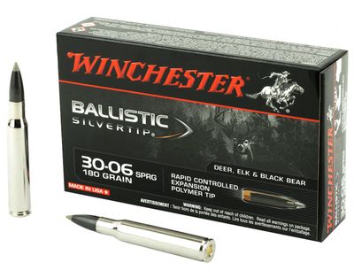 Winchester 30-06 Springfield 180 Grain Ballistic Silver Tip