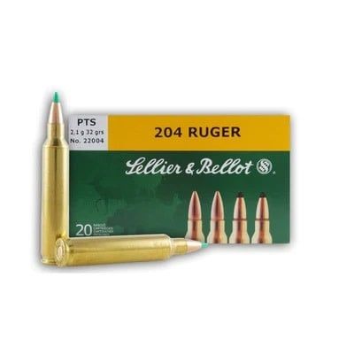 Sellier &amp; Bellot 204 Ruger 32 PTS