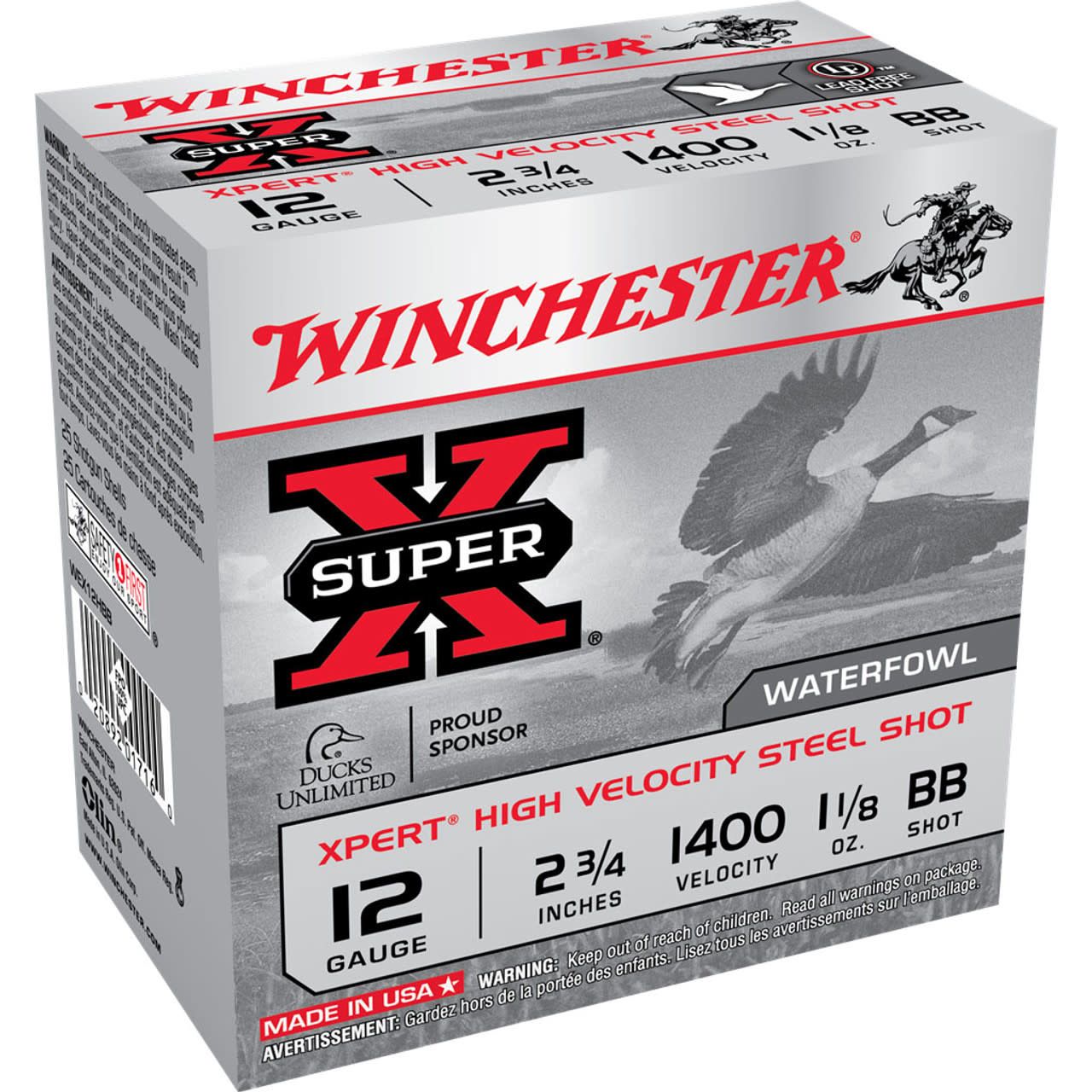 Winchester 12 Gauge 2 3/4&quot; 1 1/8 Oz BB Steel Shot