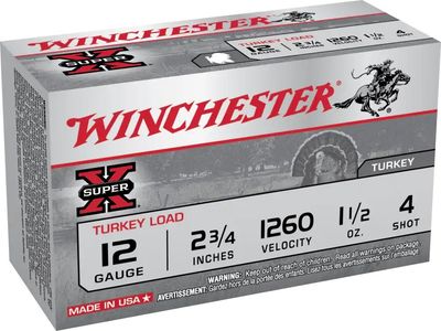Winchester 12 Gauge 2 3/4&quot; #4 Lead Shot