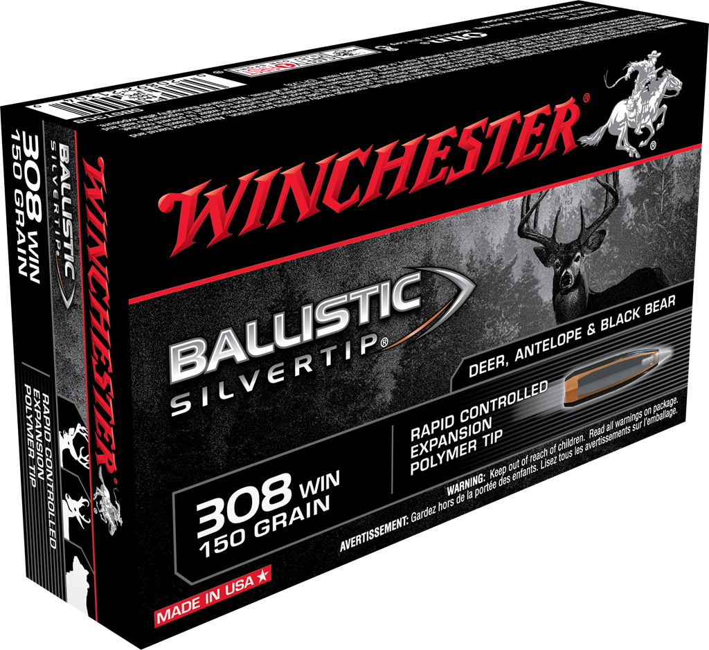 Winchester 308 Win 150 Grain Ballistic Silver Tip