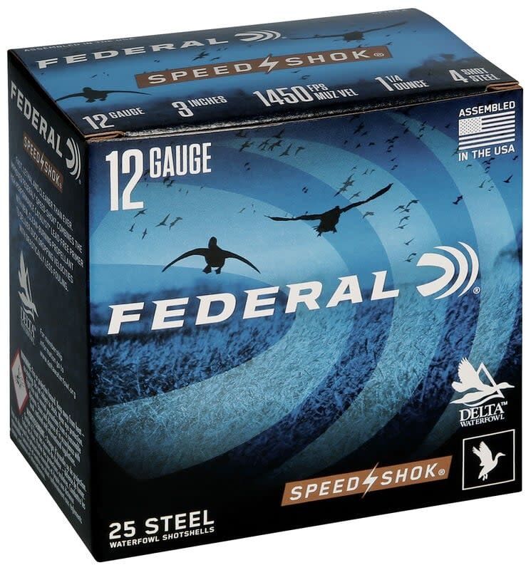 Federal 12 Gauge 3&quot; 1 1/4 Oz #4 Steel Shot