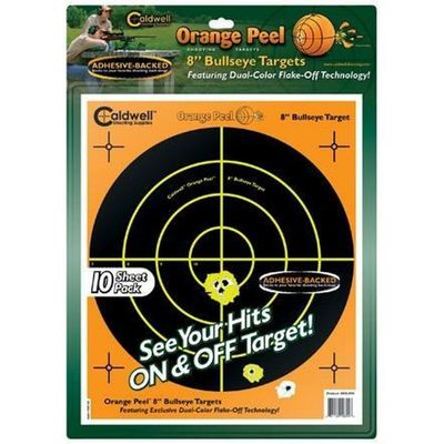 Caldwell Orange Peel Bullseye 8&quot; Target 10/Pack
