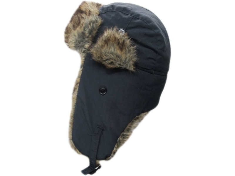 Dakota Black Cotton Insulated Hat